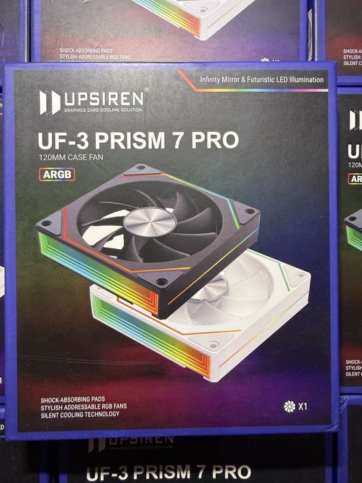 Кулер / вентилятор для корпусу UPSIREN UF-3 Prism 7 Pro ARGB 120mm (Нові)