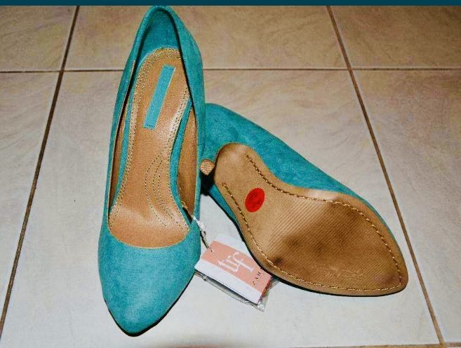 Nowe pistacjowe szpilki / czółenka zara 38