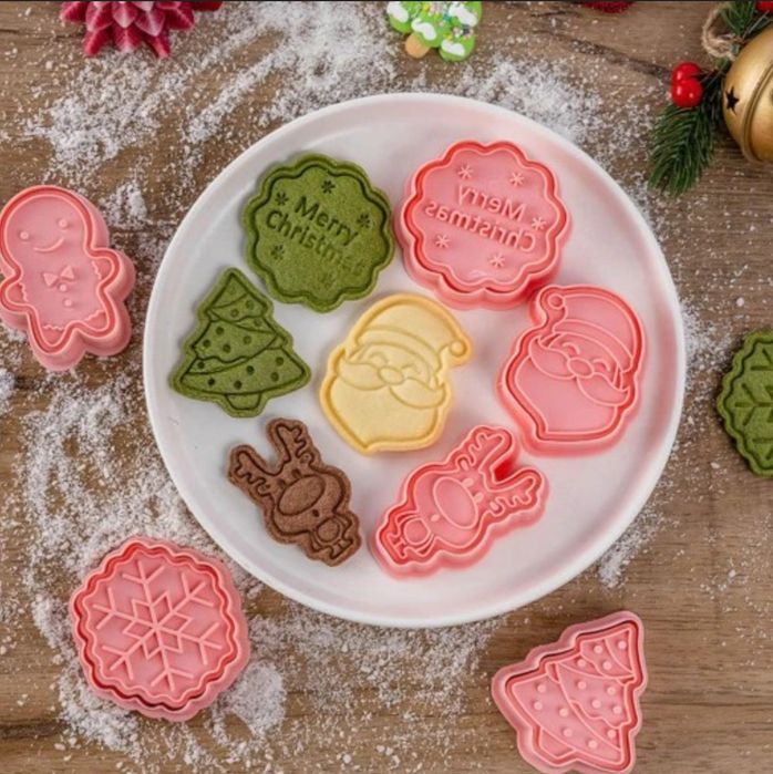 Foremki Do Ciastek Świąteczne Mix Wzorów DIY Zestaw 8szt