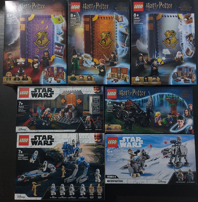 Vários LEGO - Harry Potter, Star Wars, Marvel, Batman e Creator