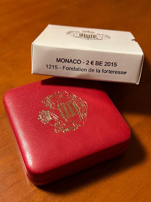 Moeda 2 euros Monaco 2015 Fortaleza