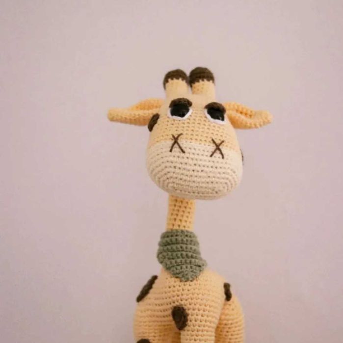 Girafa grande amigurumi