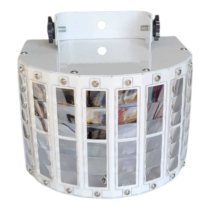 Projetor Efeito LED Derby Branco com DMX e Som-Ativado