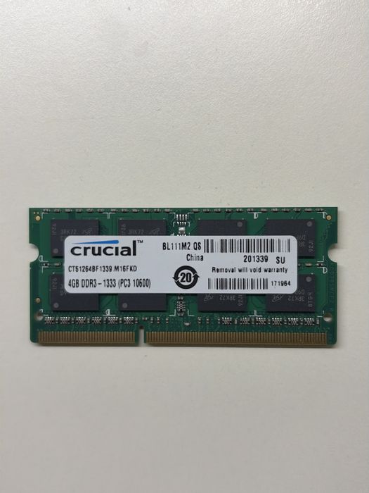 Памʼять Samsung/Hynix/Micron/Kingston 4Gb   DDR3 1600/1333 1.35/1.5В