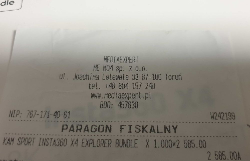 INSTA360 X4 EXPLORER BUNDLE 360° (gwarancja)