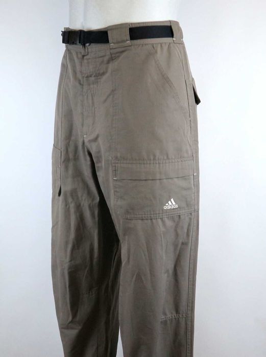 Adidas Cargo Pants spodnie outdoorowe W34 L32, 00s vintage bojówki