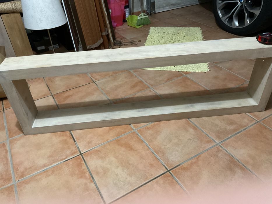 Rectangulo prateleira em madeira