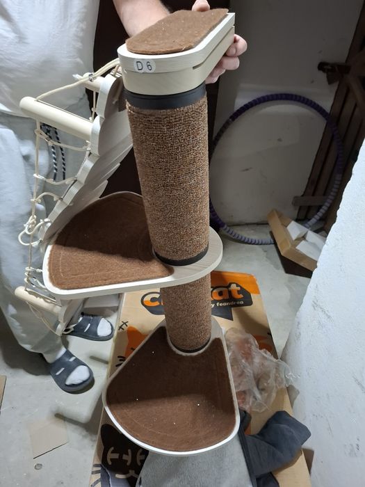 Modularny Drapak ścienny dla kota,  plac  zabaw,