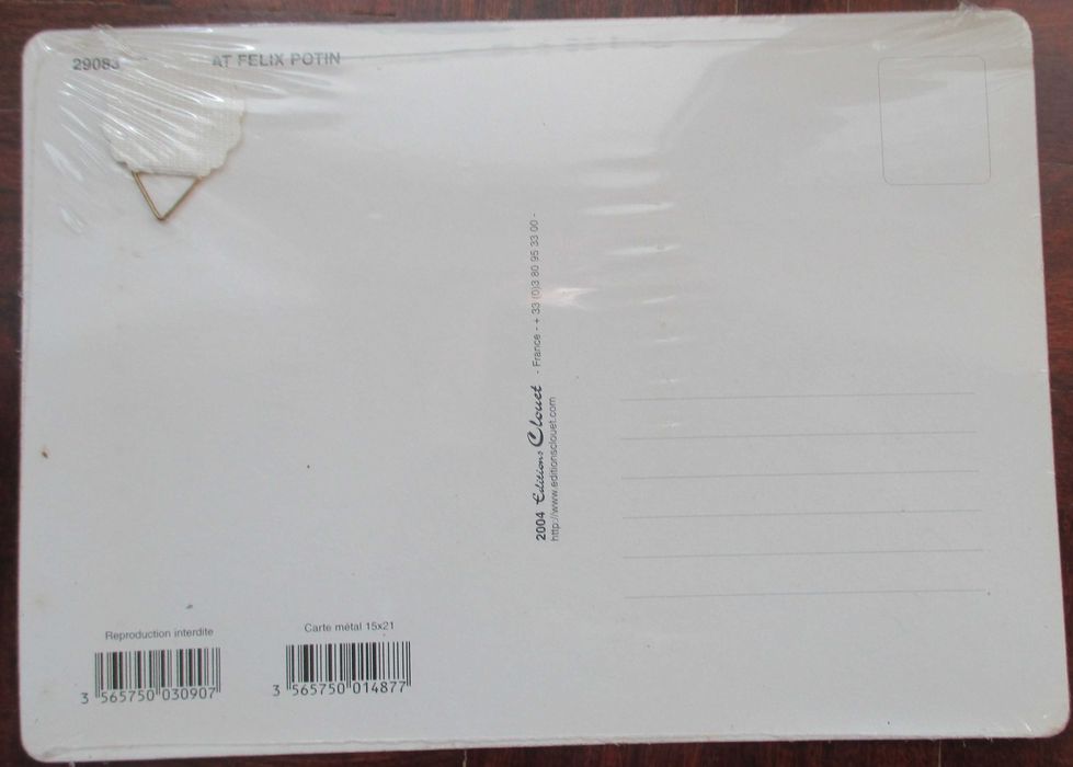 Postais Antigos em Metal