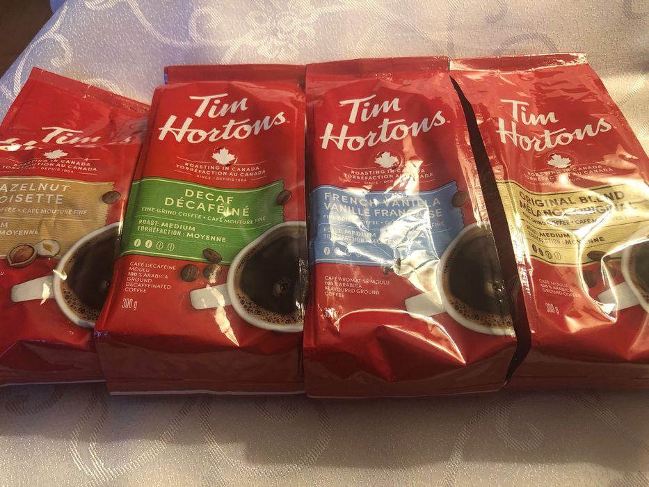 TIM HORTONS -kawa smakowa, bezkofeinowa , mielona , waga 300 gram,
