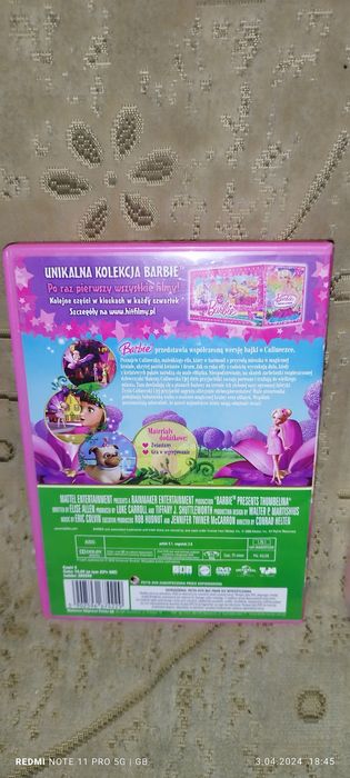 Sprzedam bajki Barbie Calineczka w częściach 2,3,4,5