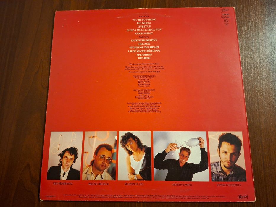 winyl Mental As Anything Fundamental stan EX/EX new wave pop rock