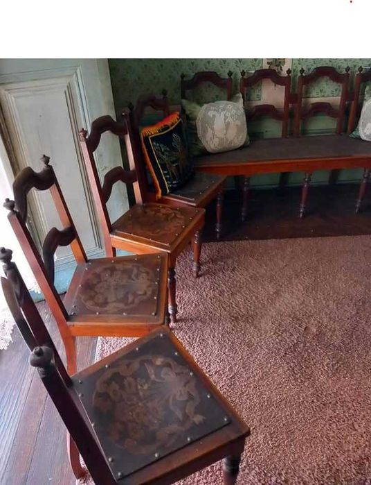 Canapé + 6 Cadeiras - Anos 20 - Vintage