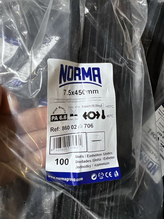 Lote 200 Pacotes de 100 abraçadeiras Norma / Elematic - NOVO