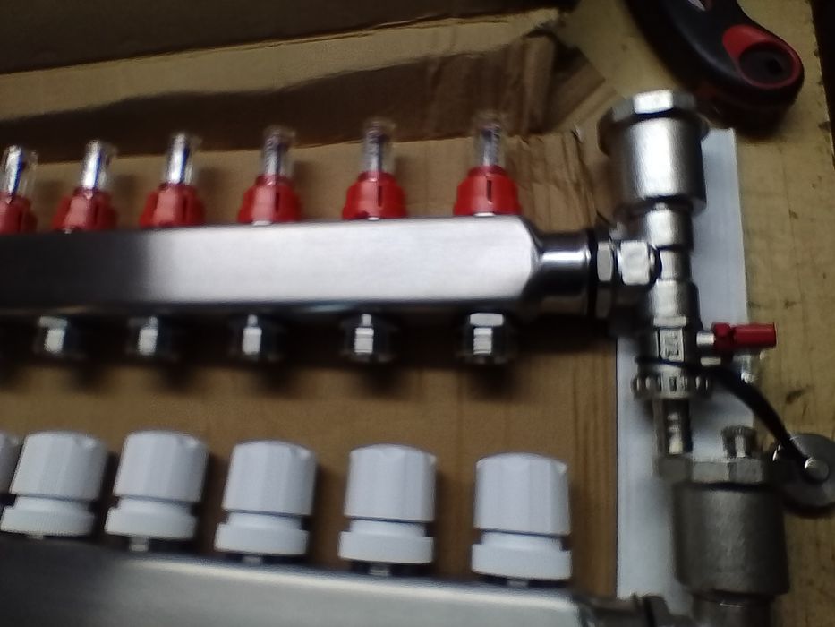 Rozdzielacz do ogrzewania podłogowego,nierdzewny,INOX,dom,budowa,pompa