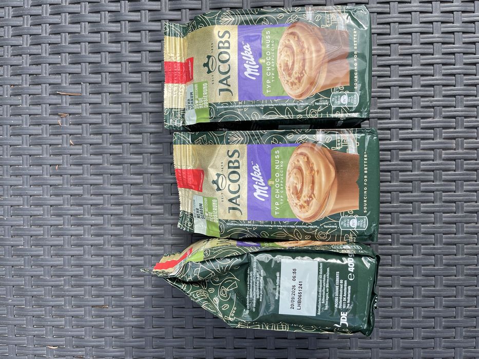 3x niemieckie cappuccino jakobs orzechowe