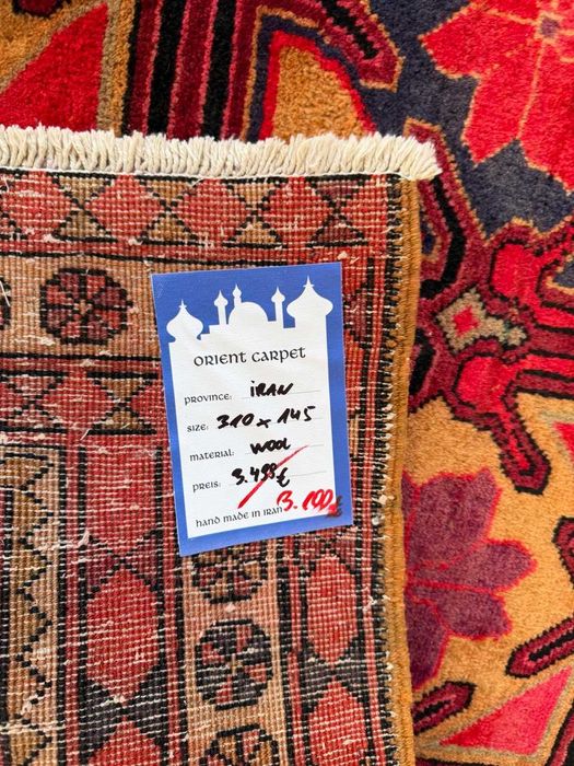 Nowy Chodnik Dywan Perski Wełniany Iran Hamadan 310x145 galeria 15 tyś