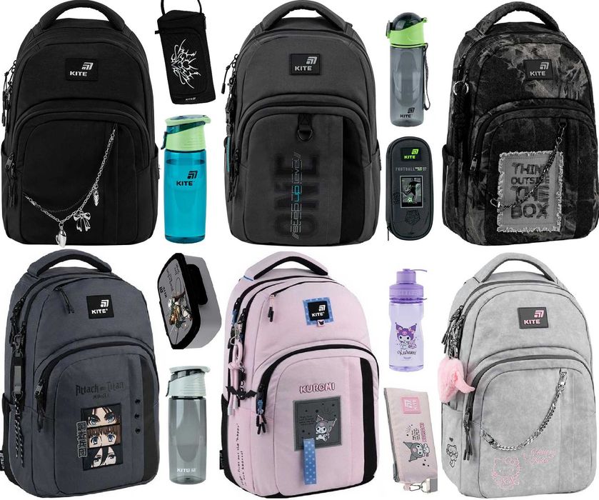 Рюкзак Kite Education teens Step Up Black&Charm Kitty