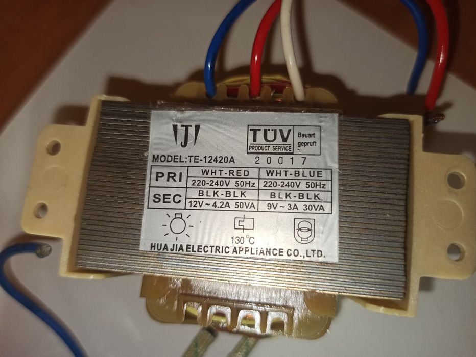 Трансформатор 12v 4.2a 50 va