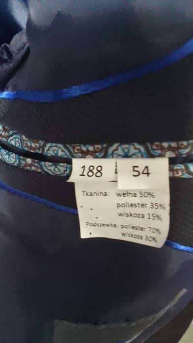 Garnitur młodzieżowy, granatowy, 188/54