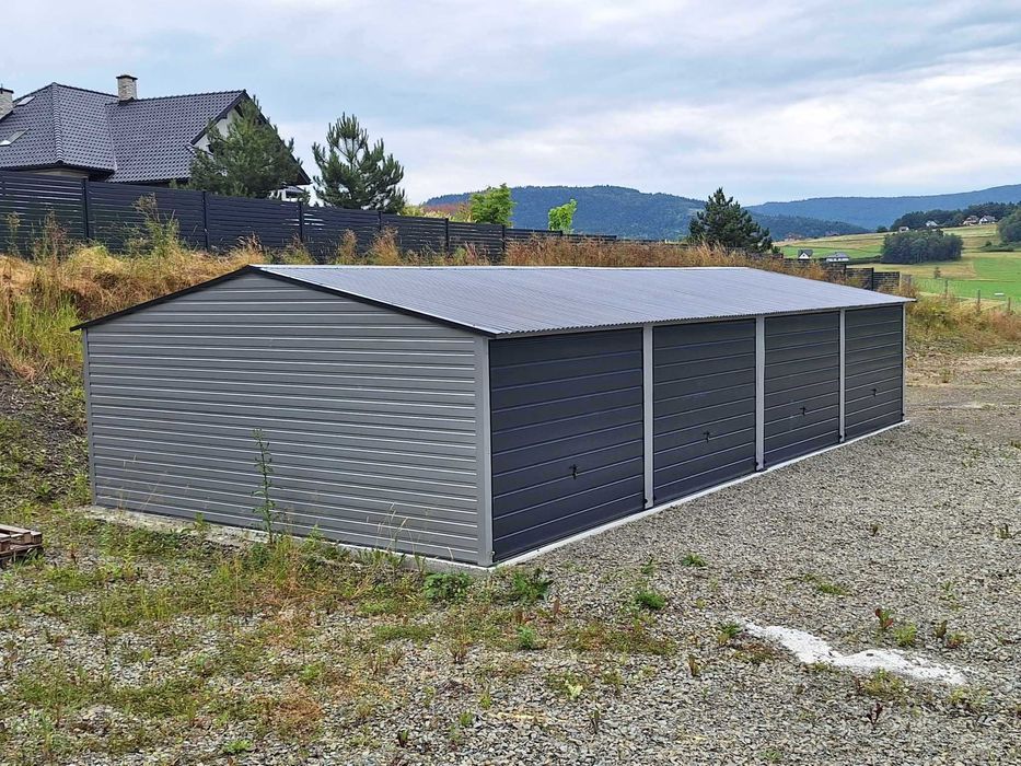 garaże blaszane, garaż 12x6, wzmocniony - profil zamknięty,6x6,5x6,7x6