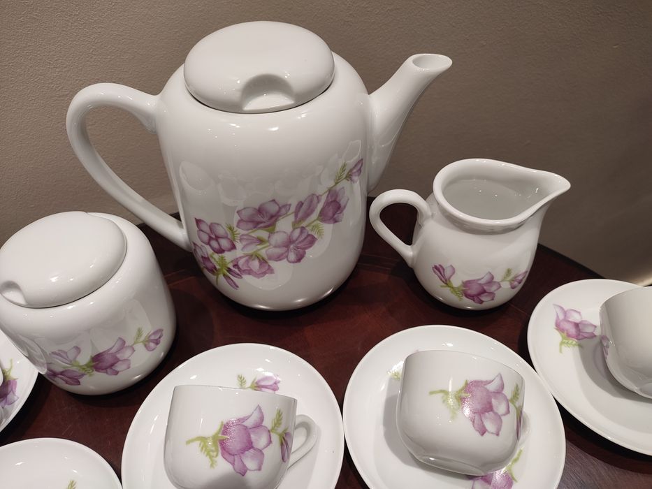 Serwis kawowy porcelana Karolina PRL