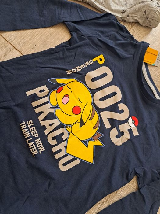 Piżama chłopięca dł rękaw, dł spodnie - Pikachu - rozm 110/116