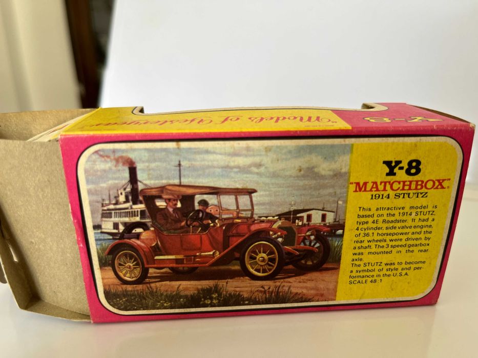 Matchbox Y-8 Models of Yesteryear - Stutz 1914 - Red - Original Pack.