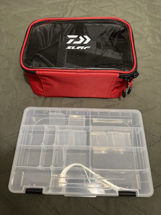 Bolsa daiwa bobines e material