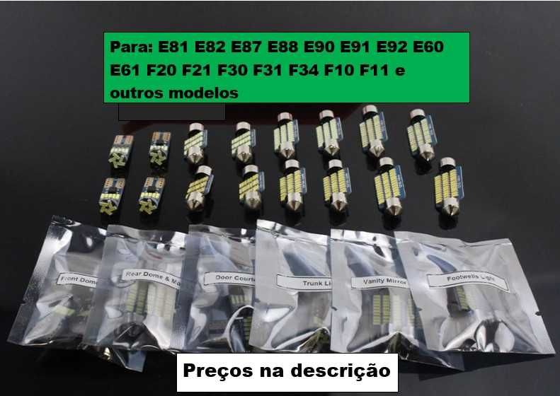 2 luzes de matrícula LED para vários modelos BMW a partir de €14,00