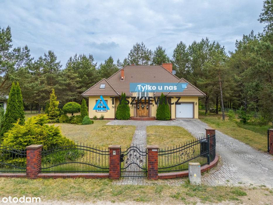 Przestronny, pięknie położony dom z lasem, Krzyż