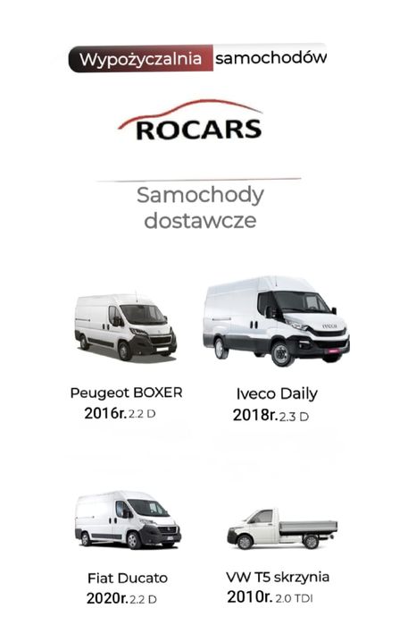 Wynajem busa dostawczego Gdańsk Wynajem vana