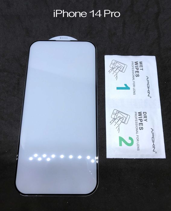 Película de vidro cobertura total iPhone 14/14 Plus/14 Pro/14 Pro Max