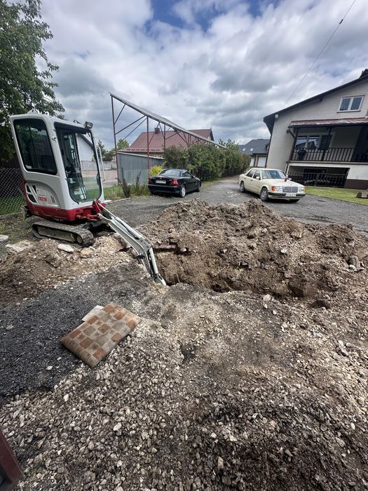 Usługi minikoparką / koparką obrotową