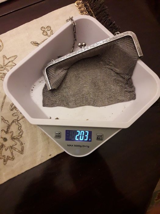 Porta moedas prata lei 800