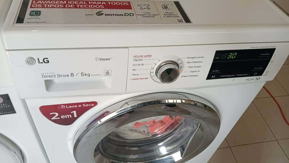 Máquina de lavar e secar LG