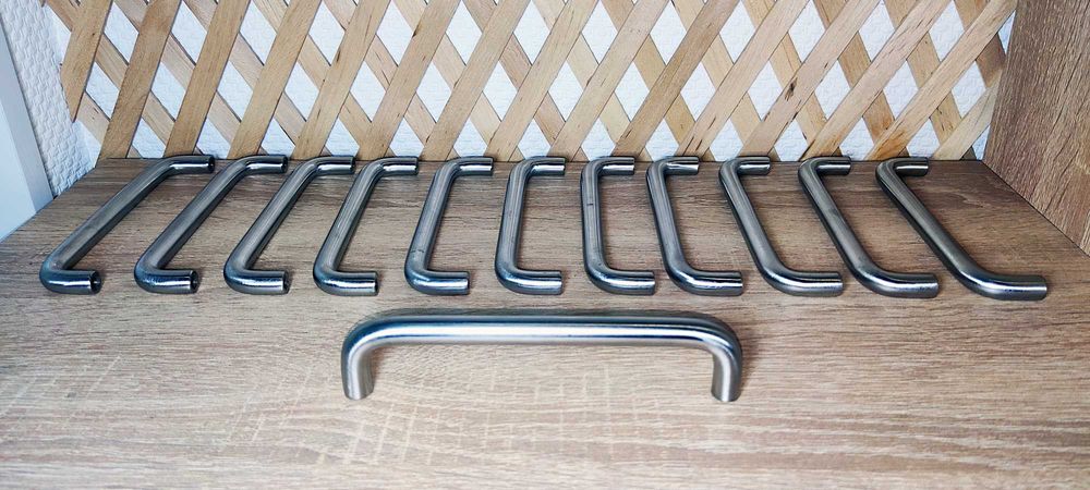 Меблева ручка скоба MVM 128 мм, нержавіюча сталь, 13 штук