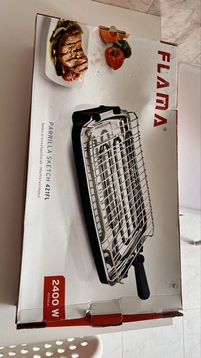 Grelhador elétrico FLAMA 2400W – Muito bom estado