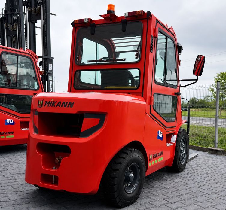 Wózek Widłowy 3,5T MIKANN, Maszt 4.5m,Triplex, Diesel, Kabina