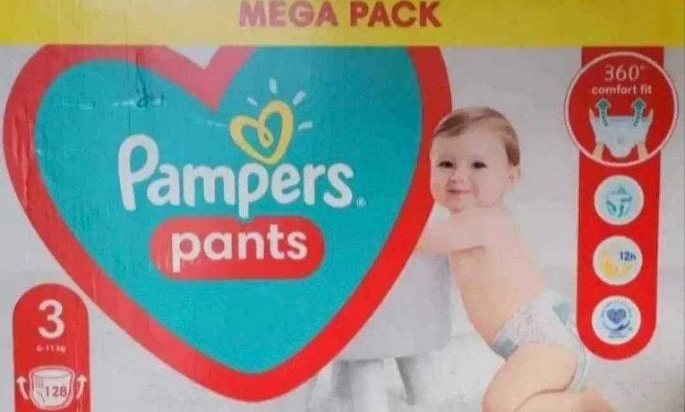 Pieluchomajtki Pampers Pants 3 256szr.