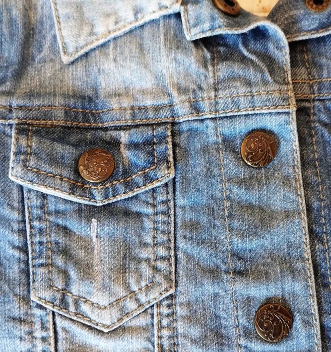 Casaco Blusão Ganga Menina 3-4 Anos Denim