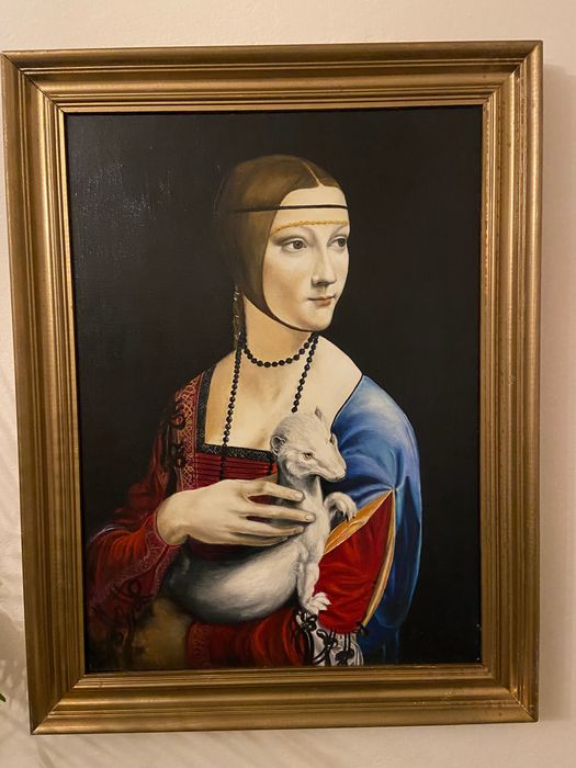 Obraz olejny Dama z gronostajem