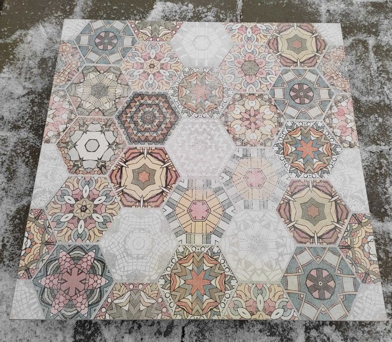 Płytki gresowe Patchwork Hex Colour  60x60 cm.