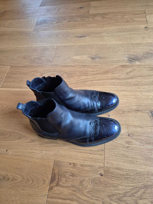 Buty granatowe sztyblety
