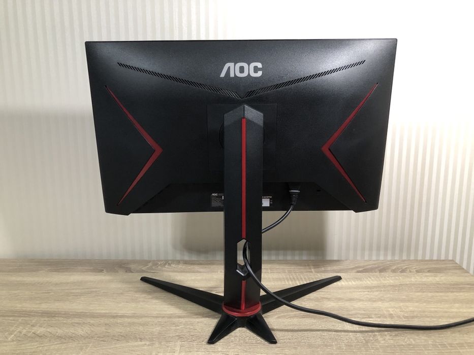 Монітор AOC 24G2U5 23.8', 75hz, 1мс, 1080p Full HD, Free-sync, USB хаб і динаміки вбудовані