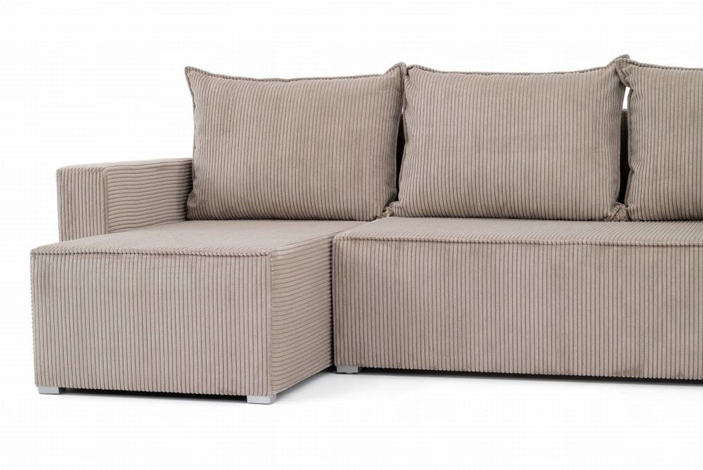 Narożnik Sofa Kanapa Rogówka Sztruksowa Dostawa Cała Polska