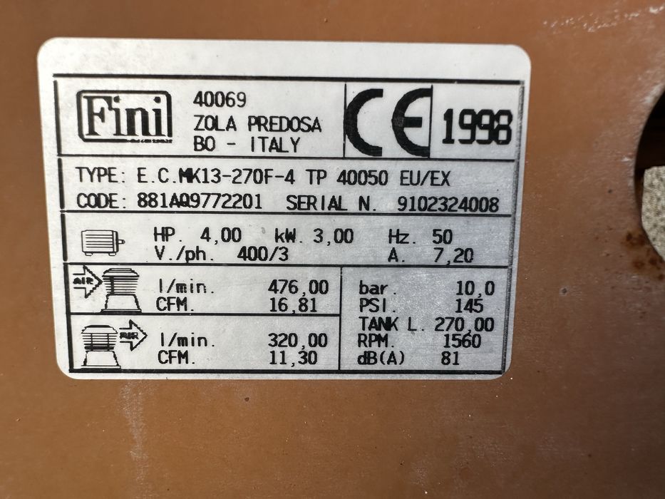 Compressor Fini 270L