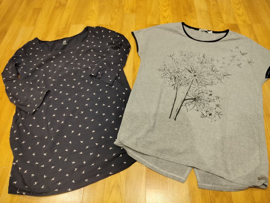 Paka ubrań ciążowych.