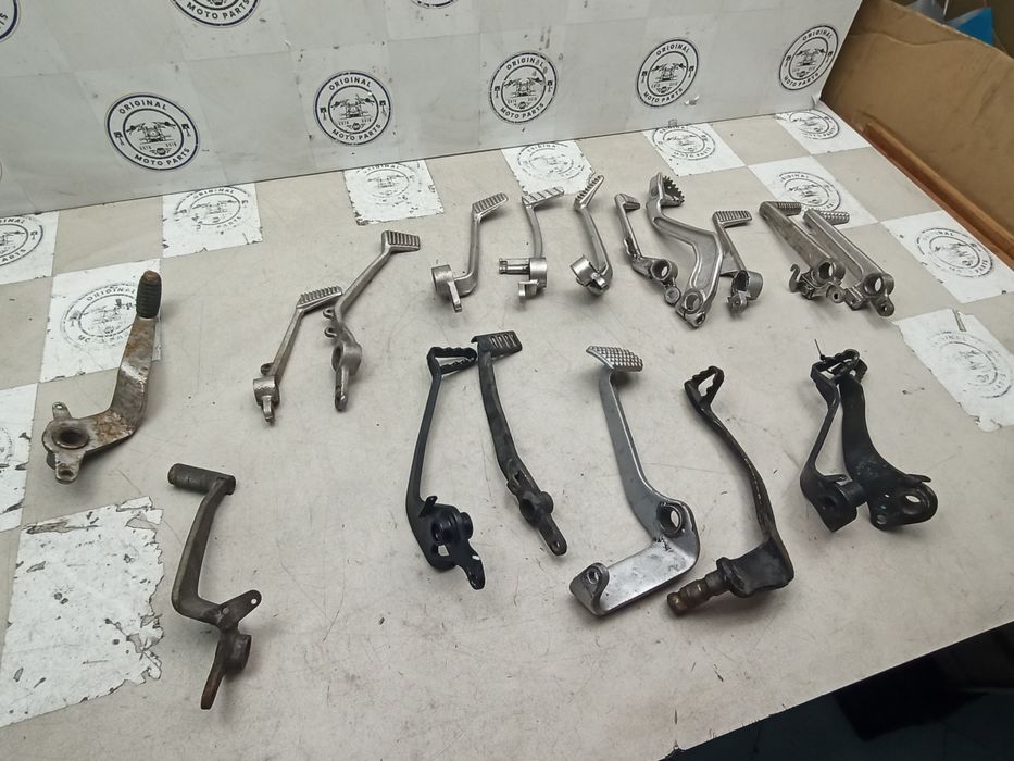 Pedais mudanças, travão moto