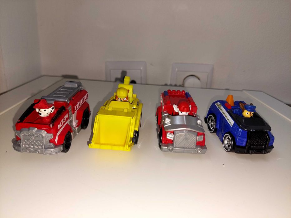 Patrulha pata carrinhos de personagens